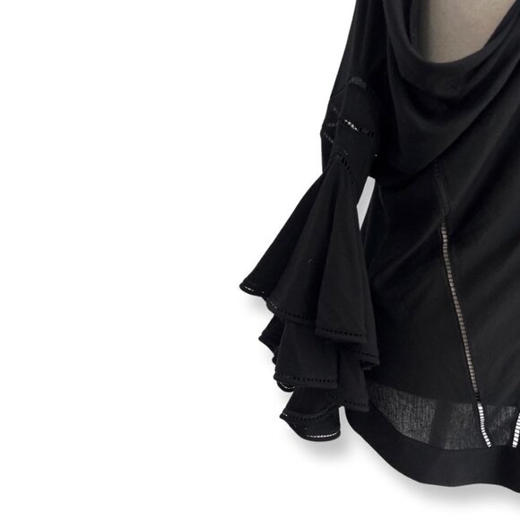 Givenchy unique black of the shoulder blouse size 38 - Picture 5 of 10